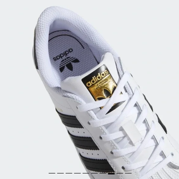 adidas Originals | Shoes | Adidas Shell Toe Sneakers White And Black  Stripes | Poshmark